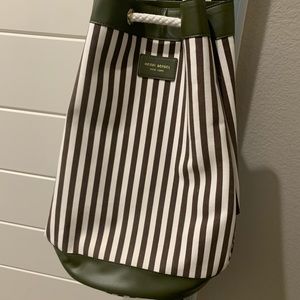 Henri Bendel canvas backpack